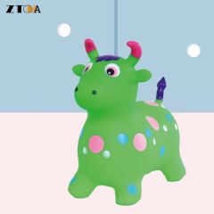 PVC Inflatable Animal Jump Toy Fix Color Cow Customized Animal - Image 5