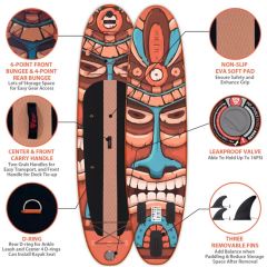 Versatile Inflatable Paddleboard for Surfing Yoga and Water Fun - Image 3