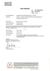 SGS certificate from Manybest Building Materials Co., Ltd.