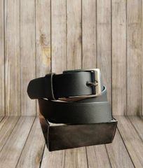 Plain Formal Wear Finished Leather Color Black Texture Dull Design Plain Quality Indian Buckle Material Zinc Occasion Formal - Image 2