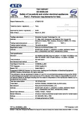 Iec Test Report for Fan certificate from ZHONGSHAN DOUBLE CROWN ELECTRICAL APPLIANCE CO., LIMITED