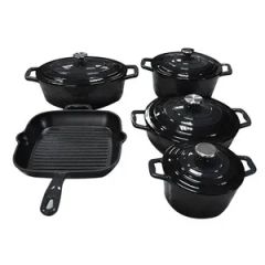 5PCS Quality Nonstick Diecast Kitchen Cooking Pot and Pans Cookware Set - Image 1