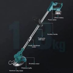 21V Lithium Battery Cordless Handheld Garden Tool Grass Lawn Mower Trimmer Lawn Mower - Image 4