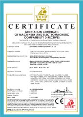 CE certificate from Zhengzhou Jan Key Equipment Co. Ltd