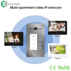 TCP/IP Video Intercom Door Phones for 3 Familys IP65 Villa Wide-Angle Panel - Image 6