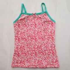 Girl's Lovely Printed Camisole Origin China Feature Sexy Occasion Casual Model NO. zc011 Material Cotton Size 7-10 Years - Quanzhou Zonse Garment Co., Ltd.