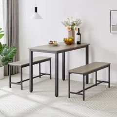 2-Bar Tables Dining Set with Chair Kitchen Counter - Image 2