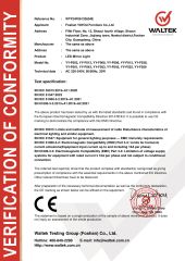 Mirror CE Certificate certificate from Foshan Yayou Furniture Co., Ltd.