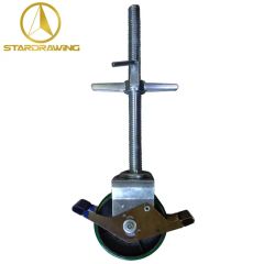 Stardrawing 6 8 Inch Quick Install Adjustable Threaded Stem Scaffolding Castor Wheels - Image 6