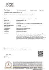 SGS RoHS certificate for INK certificate of Guangzhou Prima Technology Co., Ltd. – certificate photo, supplier certificates section