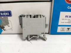 6 MM FTC Terminal Blocks Color Grey Number of Poles 1 Pitch (mm) 3.81 mm Features Finger Safe Mounting Type DIN Rail Current Rating (A) 32 - Image 1