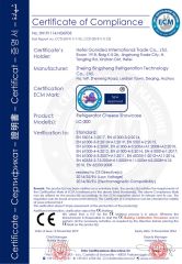 CE certificate of refrigerator certificate from Hefei Gonidea International Trade Co., Ltd.