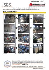 Production capacity certificate from Shijiazhuang An Pump Machinery Co., Ltd.