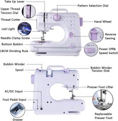 Household Mini Electric Sewing Machine for Home Use Weight 3kg Power 7.2W Origin China Trademark D&D Condition New Drive - Image 4