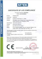 LVD certificate of Shenzhen Eastroyce Technology Co., Ltd – certificate photo, supplier certificates section
