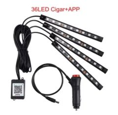 LED Car Light RGB Atmosphere Lamp 20-Keys Music Control Car Decorative Light Strip for Interior Vehicle Ambient Lighting Auto Parts LED Work Light - Image 4
