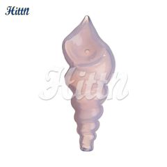2025 Hot Sale 4 3 Inches Mini Spiral Conch Handpipe 420 Dry Herb Tobacco Pyrex Glass Smoking Hand Pipe - Image 3