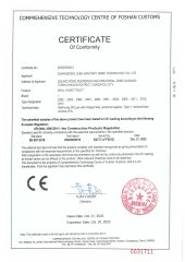 CE-WALL HUNG TOILET certificate from Guangdong Leen Sanitary Ware Technology Co., Ltd.