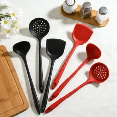 Silicone Cooking Utensils with Long Handles - Oversized Kitchen Tool Set - Image 3