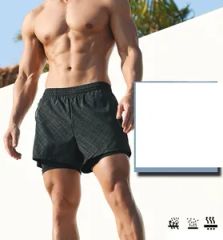 Men's Double Layer Basketball Shorts for Fitness and Running Type Pants Size S-4XL Model NO. DY Gender Men's Origin China - Image 3