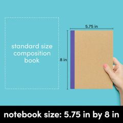 Custom A5 Kraft Paper Hardcover Promotional Notebook for Students School Composition Notebook - Image 6