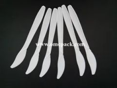 White PP Disposable Tableware Plastic Cutlery - Image 3