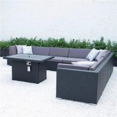 Aluminum Frame Outdoor Patio Sofa Sets Rattan Garden Lounge Sofas - Image 4