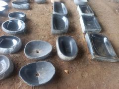 Granite Stone Wash Basin Shape Oval Color Black Material Stone Durability High I Deal In New Only Is It Customised Yes Surface Finish - Image 8