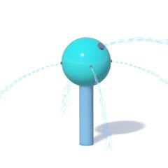 Colorful Vibrant Eco - Friendly Material Water Spray Toys Cute Ball Water Play Sketch Equipment - Guangzhou Hongxing Water Park Equipment Co., Ltd.