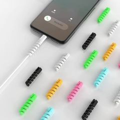 Cable Protection Design Spiral Grip Type Secure Grip Material Flexible Silicone Cable Protection Prevents Bending, Fraying, And - Image 4