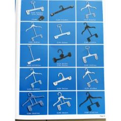 Custom Logo Black and White Transparent Color Plastic Cheap Underwear Display Hanger Sales Clothes Hanger Stand - Yiwu Tina Craft Co., Ltd.