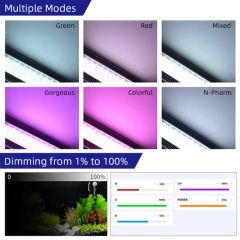 120W Fish Tank LED Light Aquarium Freshwater Planted Light Color Black Origin China Weight 3.5kg Condition New MOQ 10 Pieces - Image 5