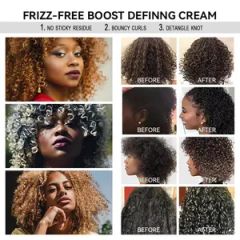 Private Label Frizz Control Products Curl Defining Cream MOQ 1000PCS Use for Daily Model NO. 2057 Trademark YOUTHFUL Specification - Image 3