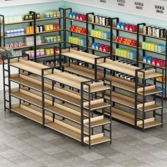 Market Convenience Store Display Shelves Single Double-Sided Bookcases Multi- Layer Island Platforms Snack - Image 4
