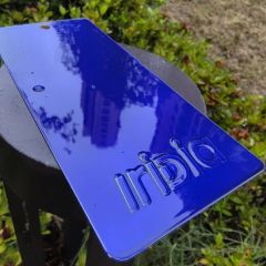 Iridia Candy Blue High Gloss Powder Coating for Bicycle Rack - Image 1
