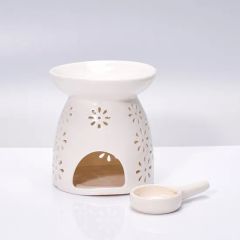 Little Flower Pattern Incense Smoke Furnace Aromatherapy Oil Diffuser for Home Scents - Image 4