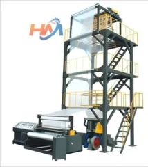 ABA-HY110FM2500 Auto PE Film Blower 3000mm 120mm 28:1 10-100R 60-150kw 80-220kgH 0.01-0.1mm 10T CE ISO9001 QS GMP - Wenzhou Howie Machinery Co., Ltd