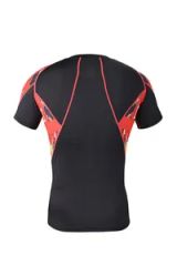 Custom Sublimation Designs Rash Guard Polyester Short Sleeve Compression Shirt - Image 6