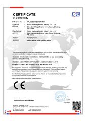 CE certificate of YUYAO NUOBANG PLASTIC INDUSTRY CO., LTD. – certificate photo, supplier certificates section