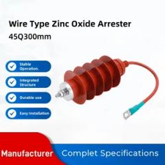 Wire Type Zinc Oxide Arrester Size Meidum Shape Pillar Material ZnO Origin China Brand Anhuang Model NO. 45Q300mm HS Code - Image 1