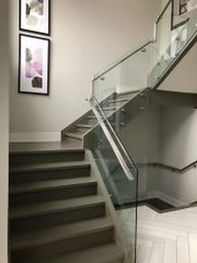 Silver Home Toughened Glass Railings Color Silver Shape Rectangle Warranty 6 month Glass Thickness 5 mm Usage/Application - Ajay Enterprises