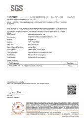 SGS certificate from Taizhou Jiashun Commodity Co., Ltd.