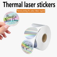 Cross-Border Special Packaging Thermal Laser Self-Adhesive Label Stickers - Image 2