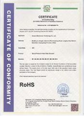 certificate certificate from Shenzhen Ainville Electronics Co.,Ltd.