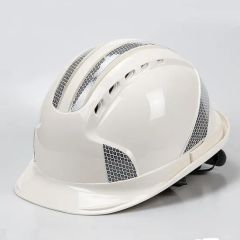 High Quality Safety Equipment Construction ABS on-Site Reflective Strip Safety Vented Helmet - Image 4