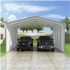 Waterproof Outdoor Shelter Canopy Carport Steel Frame Garage for Car - LAIZHOU DINGRONG STEEL STRUCTURE CO., LTD.