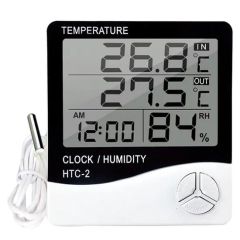 HTC- 2 LCD Digital Temperature Humidity Meter Indoor Outdoor Thermometer Hygrometer - Image 2