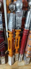 Wooden Railing Pillars Size 3 INCH Material Wood Color ALL COLOUR Finishing POLISHED Period 21ST CENTURY Shape ROUND AND - Image 6
