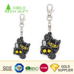 Pretty Decorative Custom Soft PVC Lovely Cartoon Character Toy Keychains for Kids - Image 1