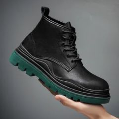 Boots, Man Leather Boots, - Image 1